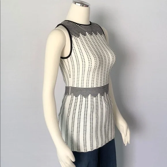 NWT WHBM Sleeveless Graphic Dot Sweater  XS - Picture 7 of 15